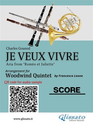 cover image of Woodwind Quintet Score "Je veux vivre"